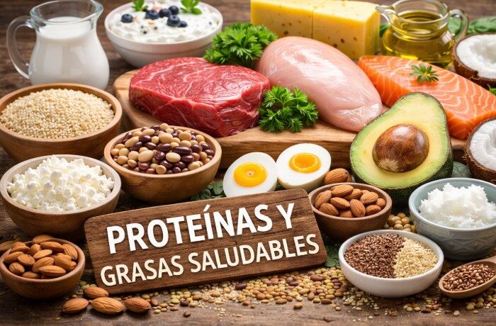 Proteínas y grasas saludables